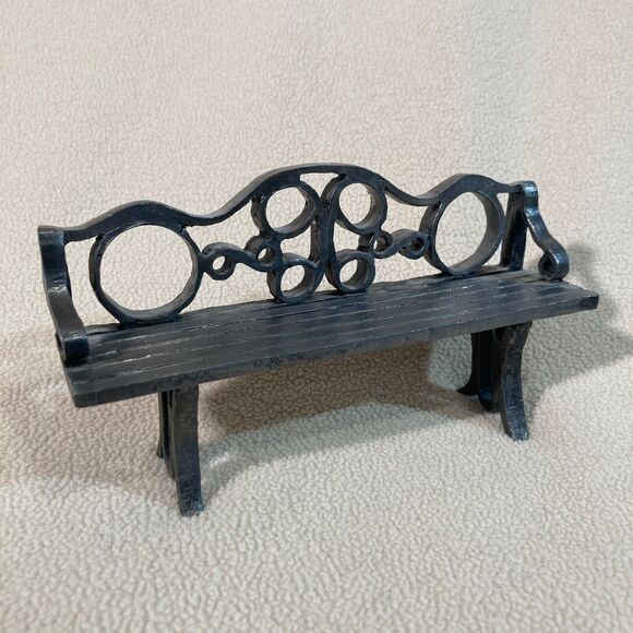 VTG Michael Ricker Signed Pewter Bench Park City Collection 1976-1984 - Picture 1 of 7